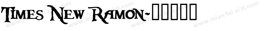 Times New Ramon字体转换